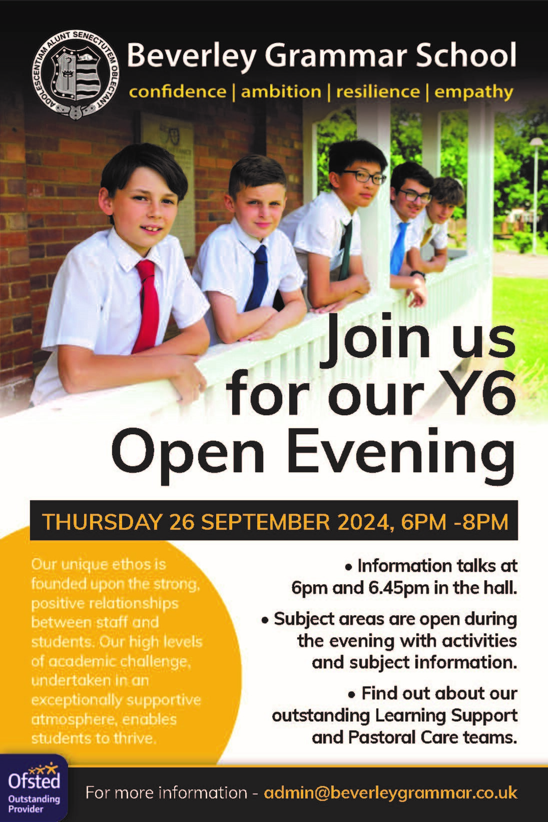 Y6 open evening 24